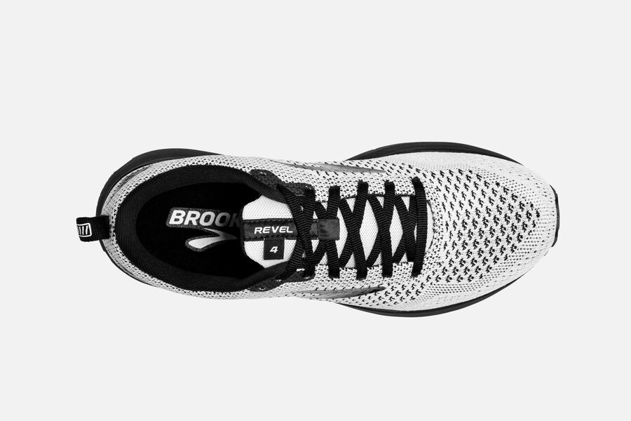 Revel 4 Road Brooks Running Shoes NZ Womens - White/Black - CRJDTO-732